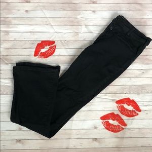 Free People Button Fly Seam Flare Jeans Stretch